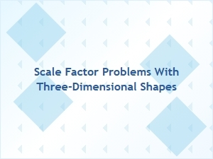 Solving Complex Scaling in 3d Shapes
